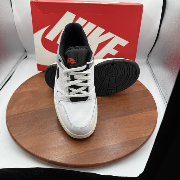 NIKE Full‎ Force Lo Shoes Sneakers White/Black/Pewter Sail FB1362-101 Men\'s 10 main image 10